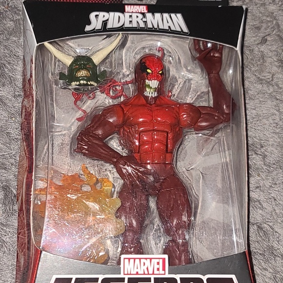 MARVEL LEGENDS TOXIN 6" SPIDER-MAN SERIES BAF GREEN GOBLIN TOXIN NEW/MIB TOXIC - Picture 1 of 3